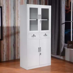 Modern Metallic Office Storage Cabinet