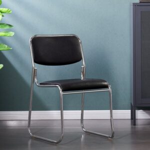 Black Metallic Visitor's Office Chair