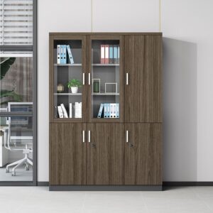 3- Door Wood  Office Storage Cabinet